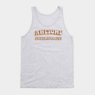 Awesome Epidemiologist - Groovy Retro 70s Style Tank Top